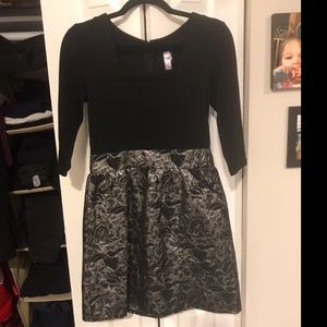 Alya Black and Silver Party Dress